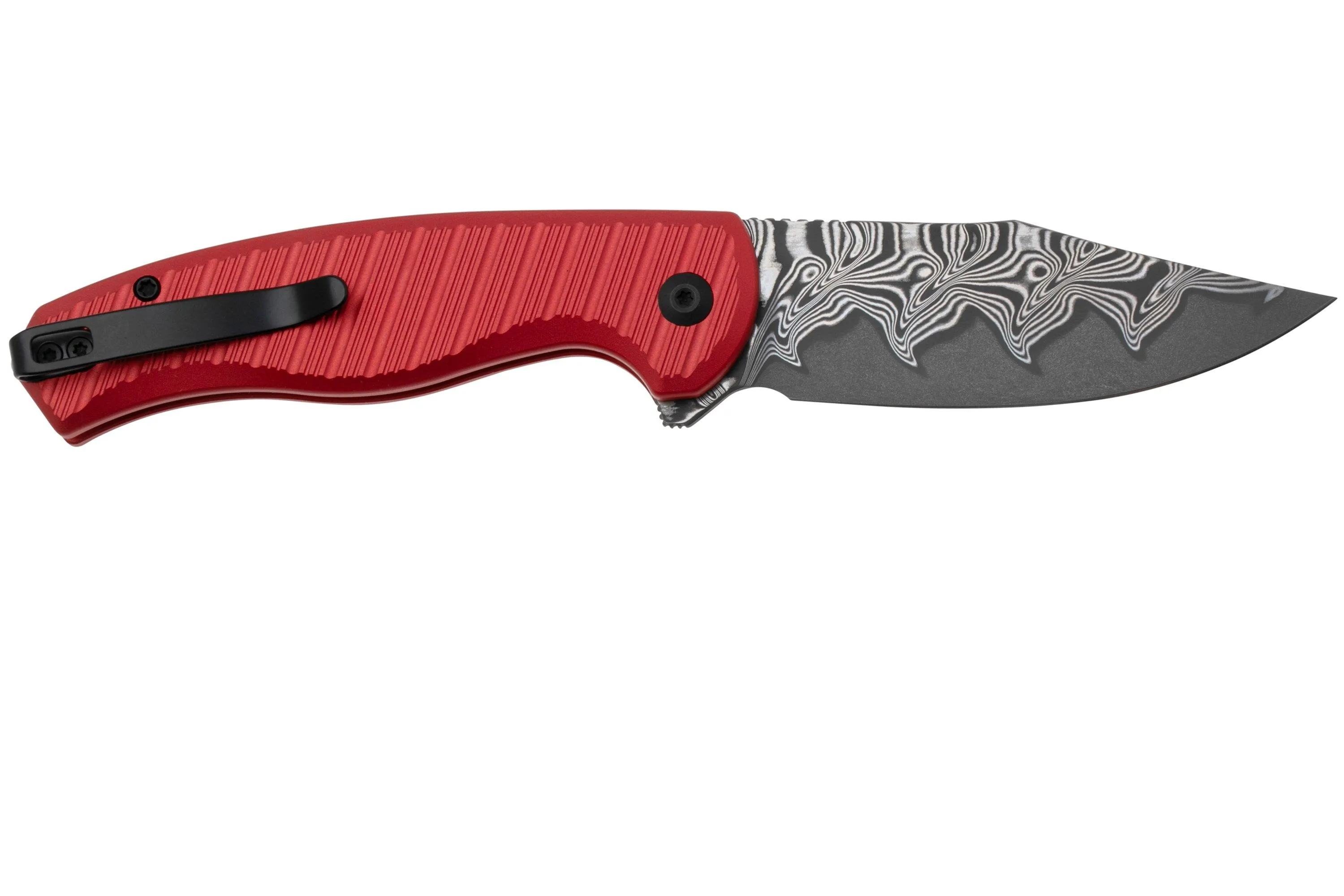CIVIVI Stormhowl C23040B-DS1, Damascus, Milled Red Aluminum, navaja