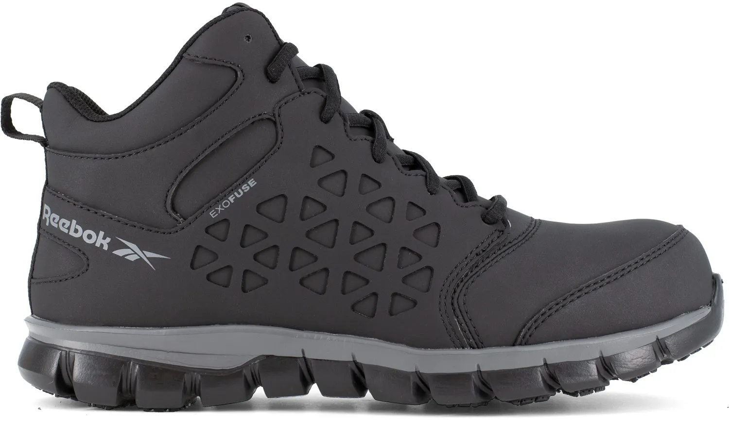 REEBOK Zapato de trabajo, atlÒtico, medio alto, SD, con puntera de material compuesto, negro, de mujer, Reebok Work Sublite Cush