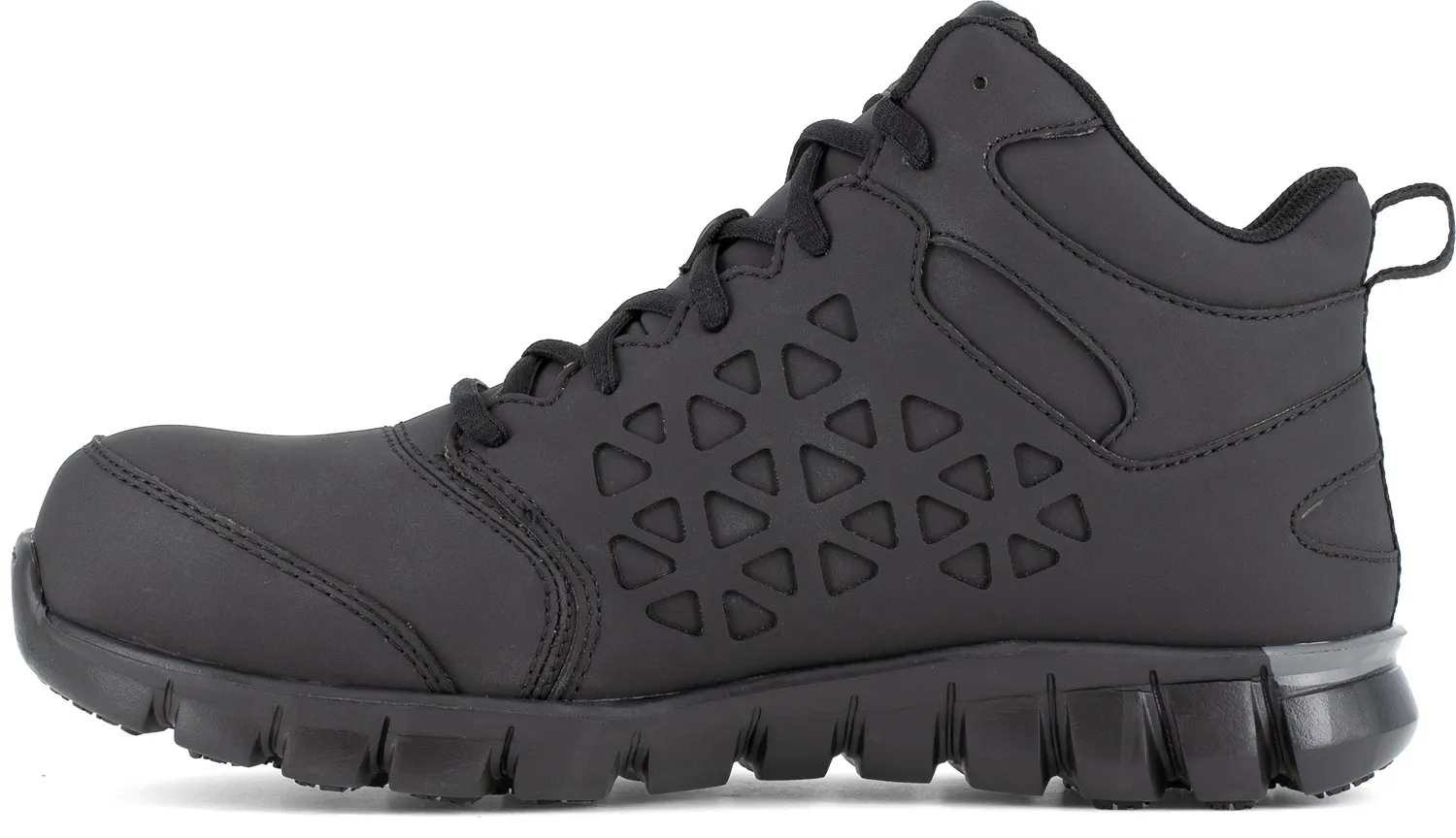 REEBOK Zapato de trabajo, atlÒtico, medio alto, SD, con puntera de material compuesto, negro, de mujer, Reebok Work Sublite Cush
